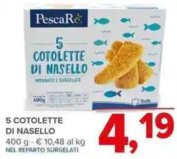Todis 5 cotolette di nasello offerta