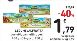 Spazio Conad Legumi VALFRUTTA offerta