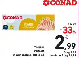 Spazio Conad Tonno CONAD offerta