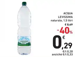 Spazio Conad Acqua LEVISSIMA offerta