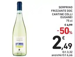 Spazio Conad Serprino frizzante doc CANTINE COLLI EUGANEI offerta