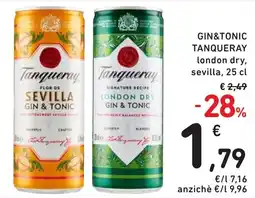 Spazio Conad Gin&tonic TANQUERAY offerta