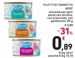 Spazio Conad Filetti di tonnetto ADOC offerta