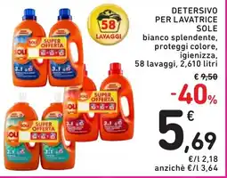 Spazio Conad Detersivo per lavatrice SOLE offerta