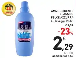 Spazio Conad Ammorbidente classico FELCE AZZURRA offerta