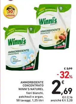 Spazio Conad Ammorbidente concentrato WINNI'S NATUREL offerta