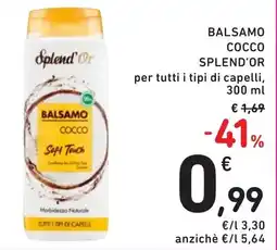 Spazio Conad Balsamo cocco SPLEND'OR offerta