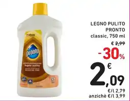 Spazio Conad Legno pulito PRONTO offerta
