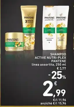Spazio Conad Shampoo active nutri-plex PANTENE offerta