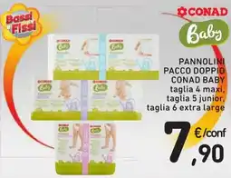Spazio Conad Pannolini pacco doppio CONAD BABY offerta