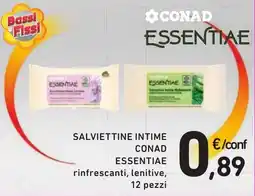 Spazio Conad Salviettine intime CONAD ESSENTIAE offerta