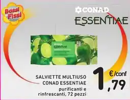Spazio Conad Salviette multiuso CONAD ESSENTIAE offerta