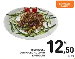 Spazio Conad Riso rosso con pollo al curry e verdure offerta