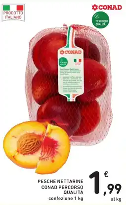 Spazio Conad Pesche nettarine conad percorso qualità offerta