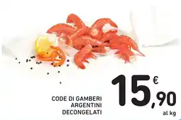 Spazio Conad Code di gamberi argentini decongelati offerta