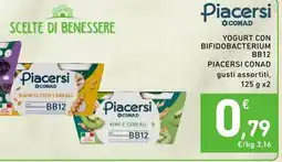 Spazio Conad Yogurt con bifidobacterium BB12 PIACERSI CONAD offerta
