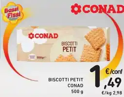 Spazio Conad Biscotti petit CONAD offerta