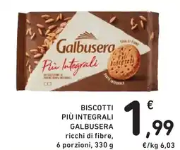 Spazio Conad Biscotti più integrali GALBUSERA offerta
