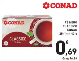 Spazio Conad Tè nero classico CONAD offerta