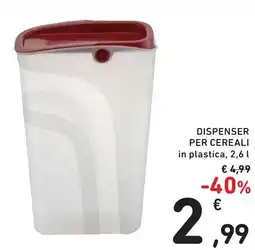 Spazio Conad Dispenser per cereali offerta