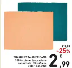 Spazio Conad Tovaglietta americana offerta