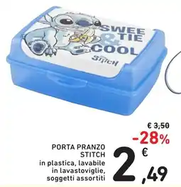 Spazio Conad Porta pranzo STITCH offerta