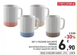 Spazio Conad Set tazzine da caffè tribal PEDRINI offerta