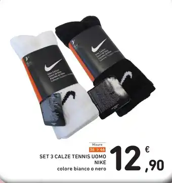 Spazio Conad Set 3 calze tennis uomo NIKE offerta