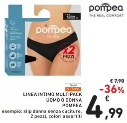 Spazio Conad Linea intimo multipack uomo o donna POMPEA offerta