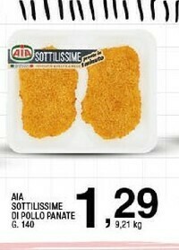 Sigma Le sottilissime cotolette di filetti di pollo 140 g(ml) offerta