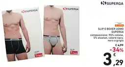 Spazio Conad Slip o boxer uomo SUPERGA offerta