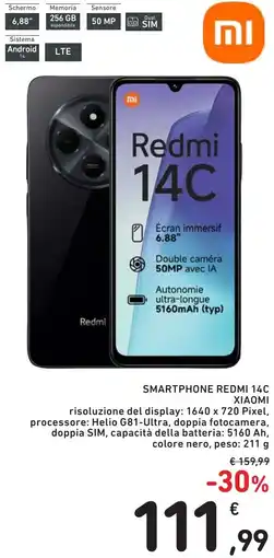 Spazio Conad SMARTPHONE REDMI 14C ΧΙΑΟΜΙ offerta