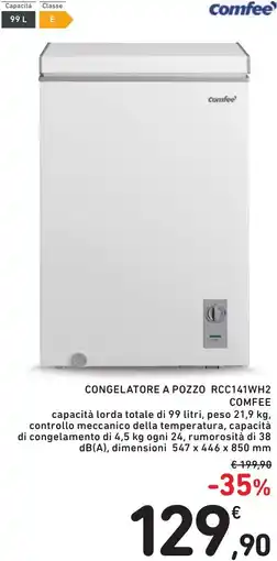 Spazio Conad CONGELATORE A POZZO RCC141WH2 COMFEE offerta