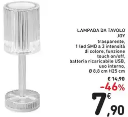 Spazio Conad Lampada da tavolo joy offerta