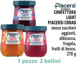 Spazio Conad Confettura light PIACERSI CONAD offerta