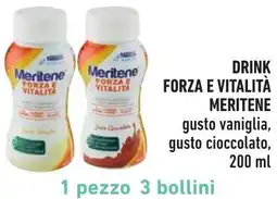 Spazio Conad Drink forza e vitalità MERITENE offerta