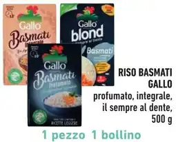 Spazio Conad Riso basmati GALLO offerta