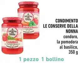 Spazio Conad Condimento le conserve della NONNA offerta
