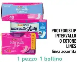 Spazio Conad Proteggislip intervallo o cotone LINES offerta