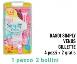 Spazio Conad Rasoi simply venus GILLETTE offerta