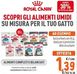 Spazio Conad Scopri gli alimenti umidi su misura per il tuo gatto ROYAL CANIN offerta