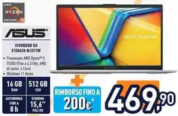 Unieuro ASUS VIVOBOOK GO E1504FA-NJ311W offerta