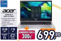 Unieuro acer ASPIRE GO 15 (AG15-71P-73W1) offerta