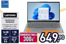 Unieuro Lenovo IDEAPAD SLIM 3 (83EM00KMIX) offerta