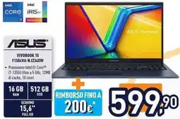 Unieuro ASUS VIVOBOOK 15 F1504VA-NJ2340W offerta
