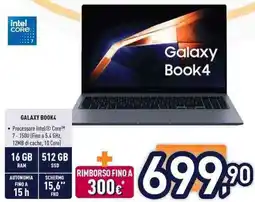 Unieuro Galaxy Book4 offerta