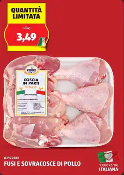 ALDI Il podere fusi e sovracosce di pollo offerta