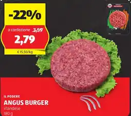 ALDI Il podere angus burger offerta