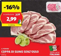 ALDI Il podere coppa di suino senz'osso offerta