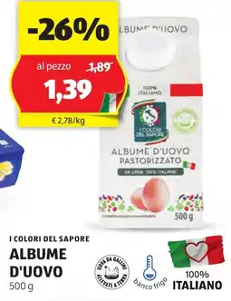 ALDI I colori del sapore albume d'uovo offerta